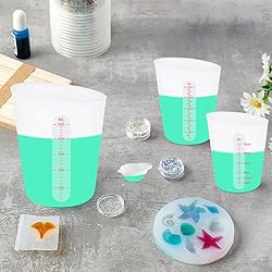 6 pcs Silicone Cup Set, 500ml, 250ml and 125ml for