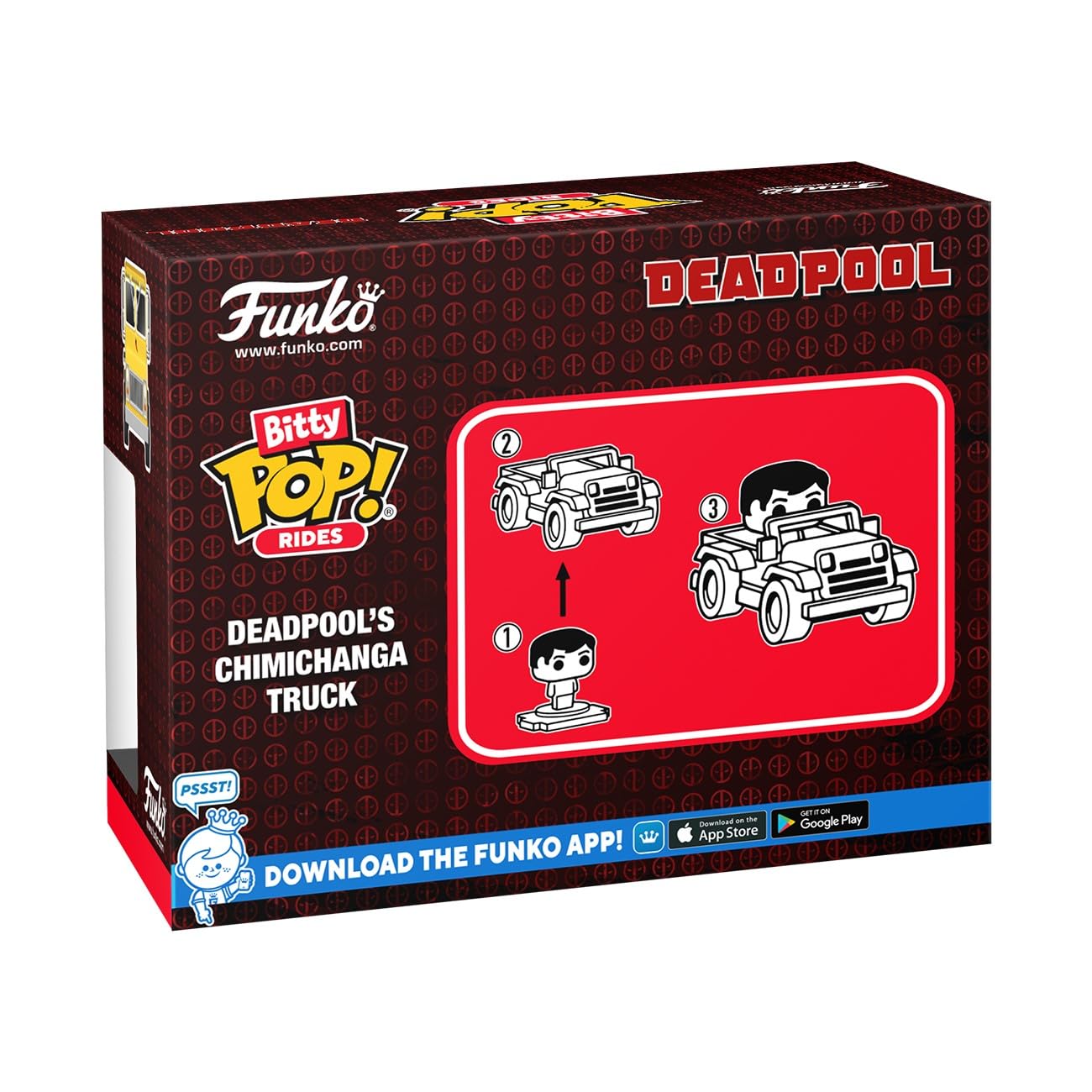 Funko Pop Bitty Ride: Marvel - Deadpool with Chimichanga Truck - Collectable Vinyl Figure - Gift Idea - Official Merchandise - Toys for Kids & Adults - Superheroes Fans - Model Figure for Collectors