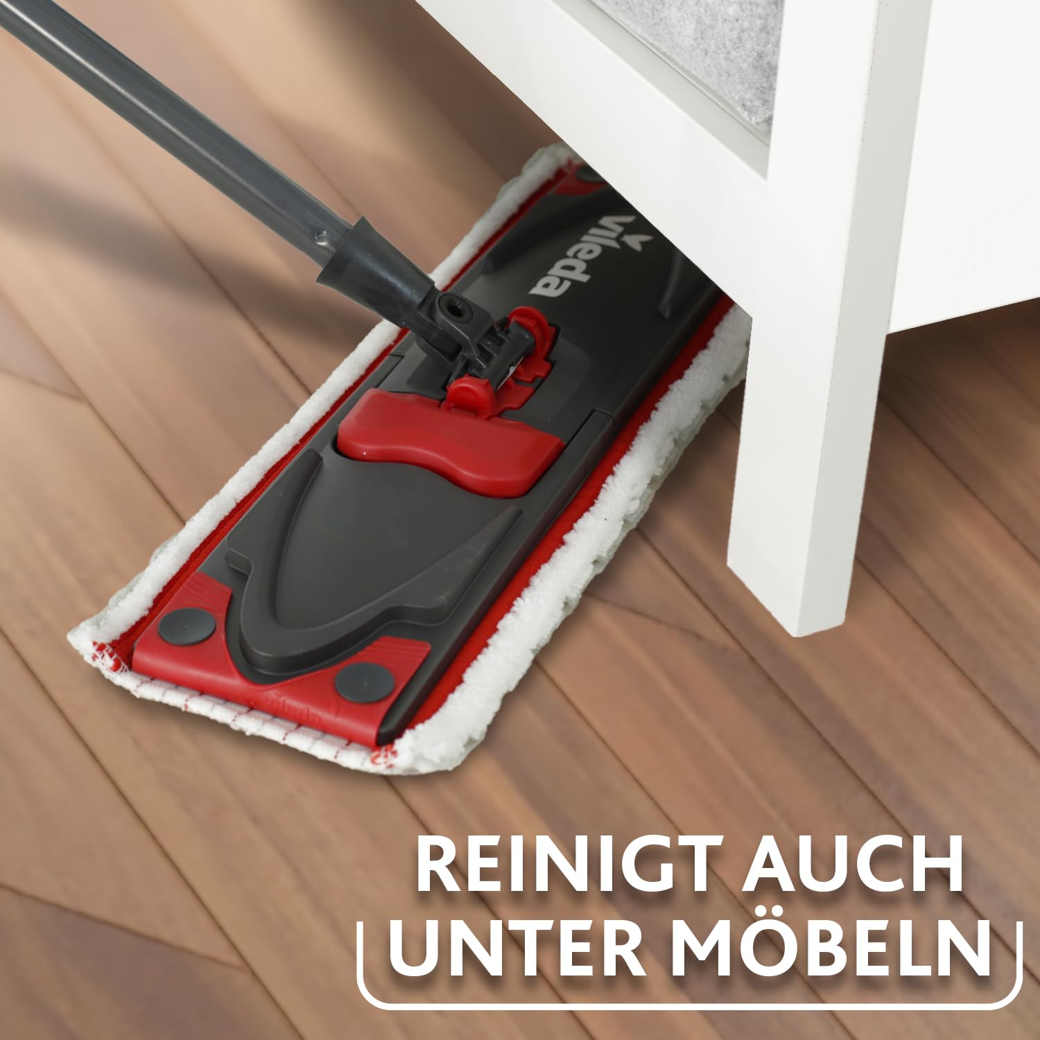 Vileda Ultramax Turbo 2in1 Bodenwischer Komplett Set | Wischmopp-System mit Teleskopstiel (75–130 cm), Mikrofaserbezug & Eimer mit Powerschleuder | Für Fliesen, Laminat & Parkett | Comfort-Pack 4