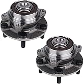 PAROD Pair 513268 Front Wheel Bearing & Hub Assembly Compatible with 2003-2009 Nissan 350Z, 2003-2007 Infiniti G35 RWD 5Lugs w/Encoder ABS