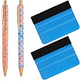 MWOOT 2 Pcs Weeding Tools for Vinyl, Glitter Metal Pin Weeding Tool, Retractable Precision Pin, Air Release Pen Wallpaper Too