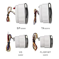 MOTOR METER RACING W PRO Series 6 Gauge Set - 85mm