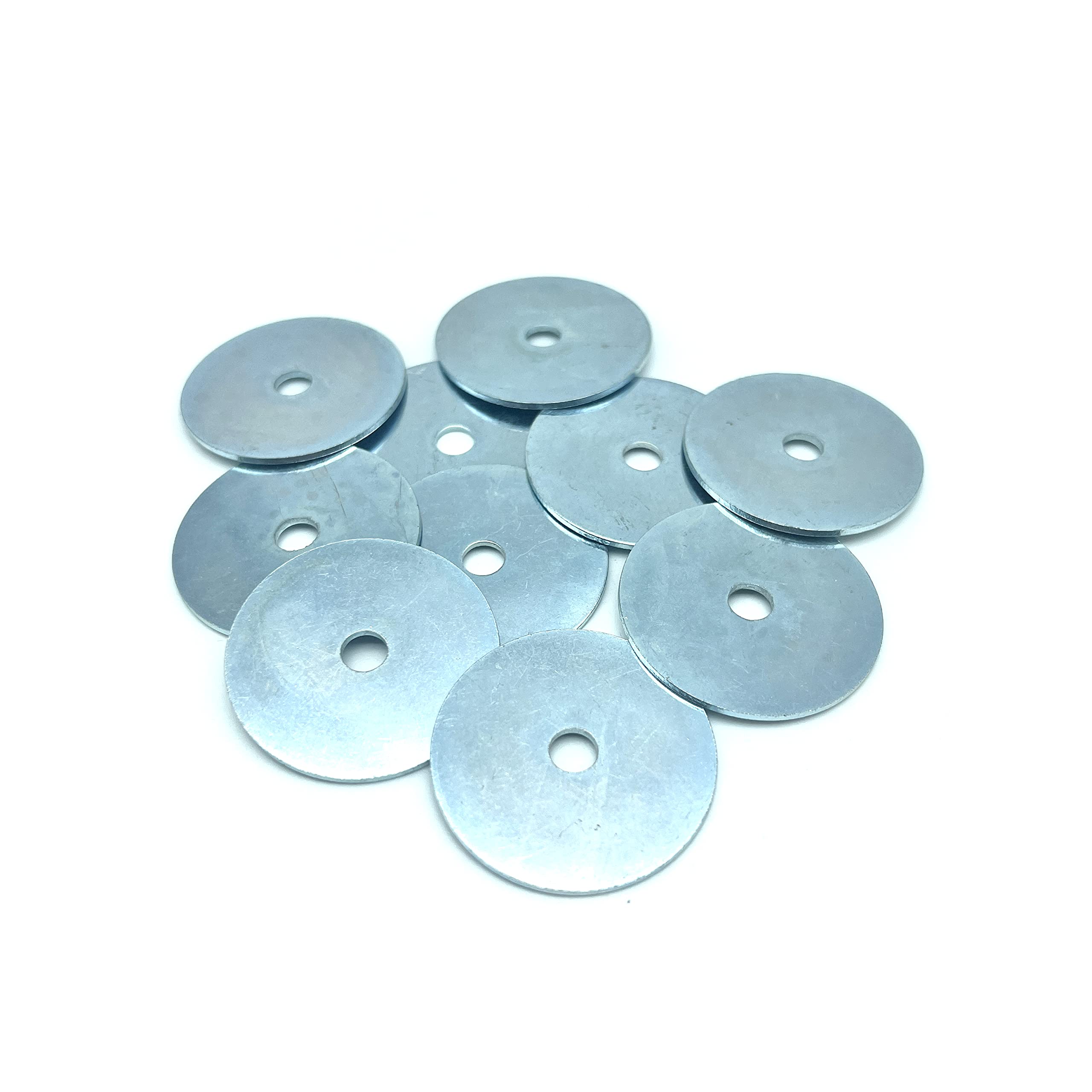 Glengor M6 x 38mm Repair Washers | Steel Zinc Plated | Mudguard Washer, Penny Washer | Pack of 10