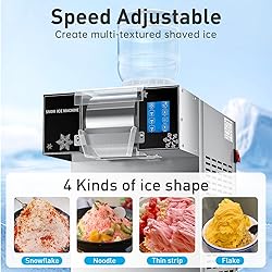 Fajiduo Snowflake Ice Machine, 440lbs/24H