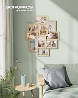 SONGMICS Collage Picture Frame 10 Openings 4x6 Natural Beige RPF020N01 view 2