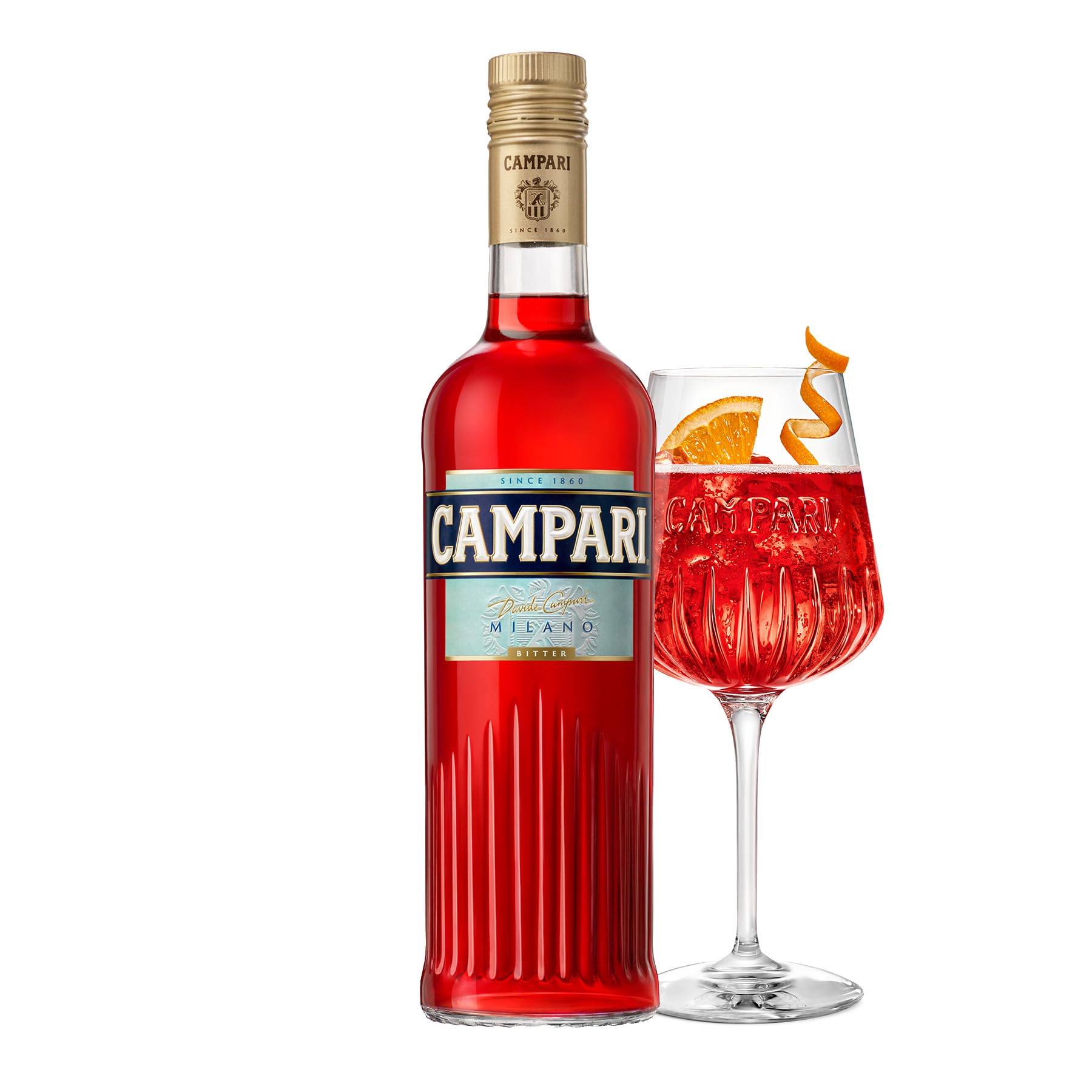Campari Bitter Aperitif - Der italienische Aperitif und Cocktail Klassiker - Das Original für Negroni, Spritz & Soda Varianten - Mit 25 Vol.-% Alkohol - 0,7 L