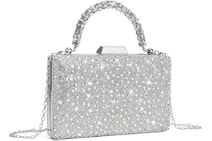 CARIEDO Women's Sparkling Clutch Purse Elegant Glitter Evening Bags Bling Evening Handbag for Dance Wedding Party Prom Bride