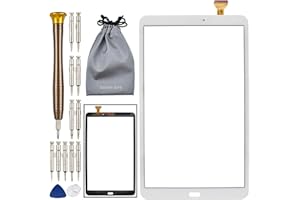 DOUBLE SURE Touch Glass Screen Replacement for Samsung Galaxy Tab A 10.1 2016 T580 T585 SM-T580 SM-T585 White