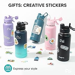 Swigina [2-IN-1 LID] Insulated Water Bottle with