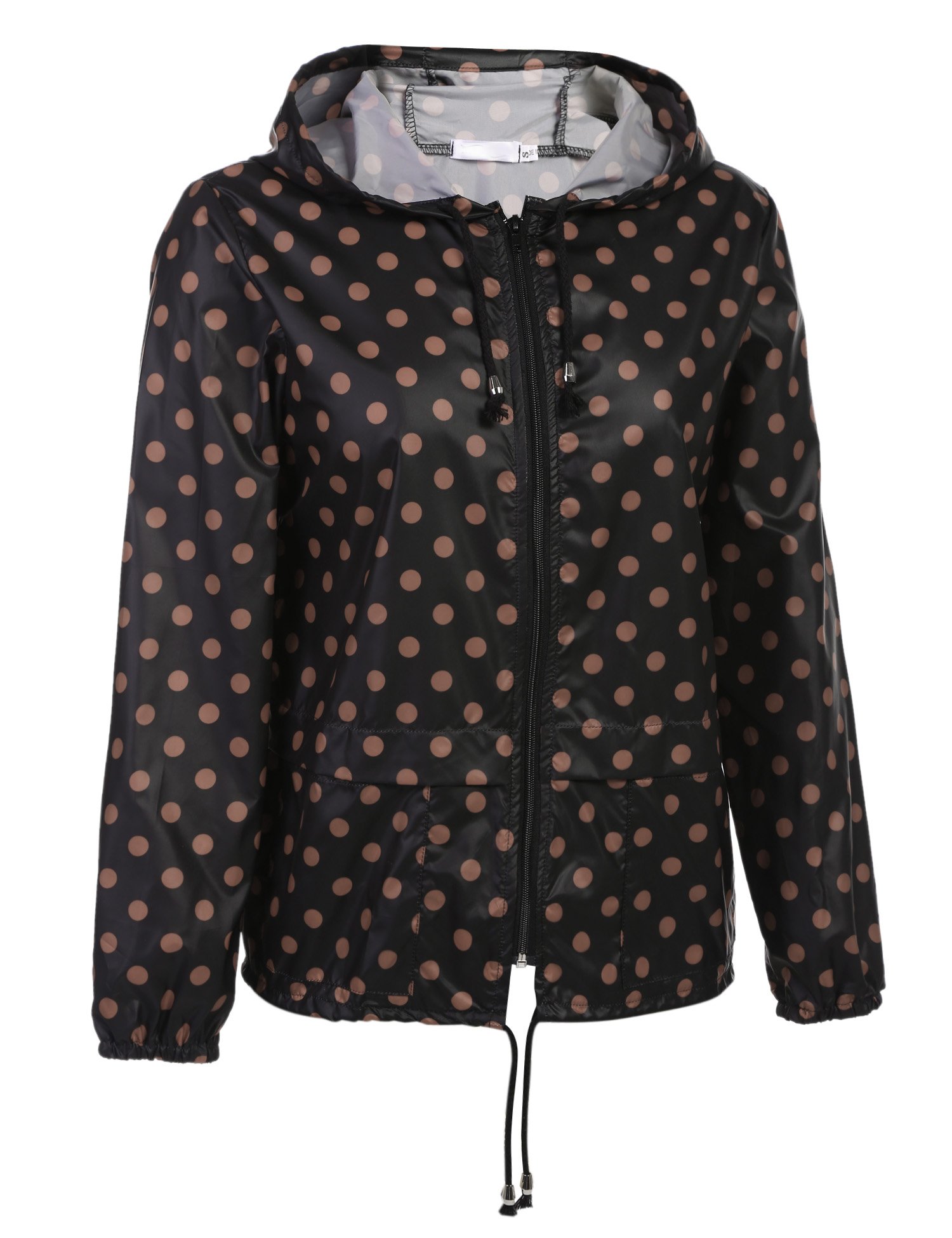 Beyove Womens Rainwear Active Outdoor Hooded Cycling Packable and Lightweight Jacket