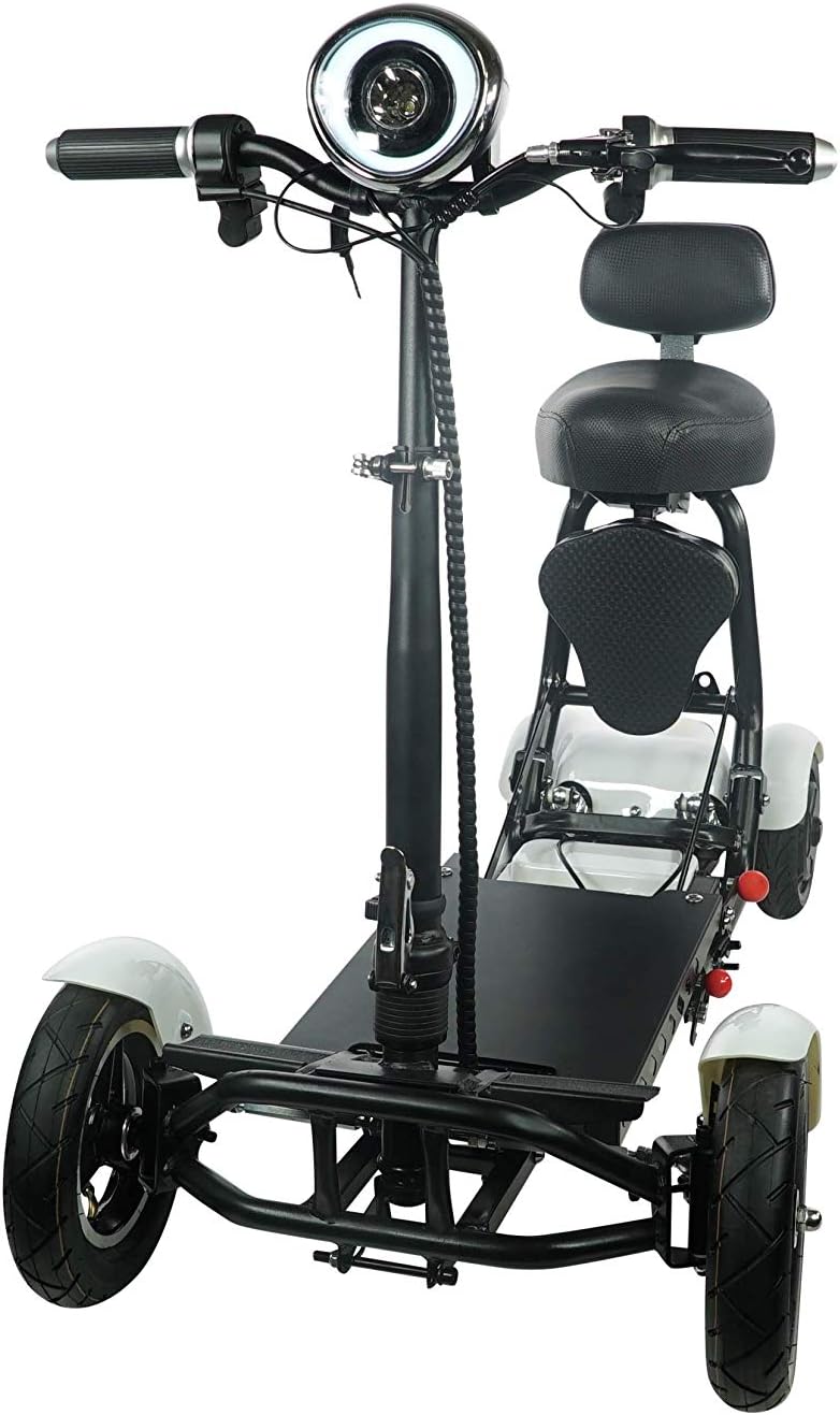 Foldable Lightweight Power Mobility Scooter Wheelchair Multi Terrain Easy Travel Electric Mobility Scooter for Adults with Child Seat (Red): Health & Personal Care