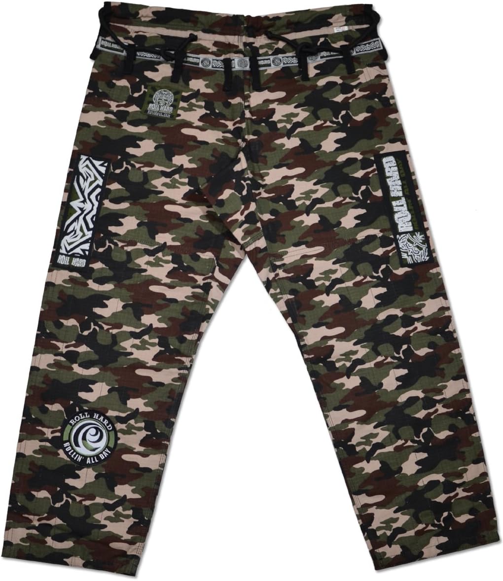 ROLL HARD Brazilian Jiu Jitsu Ripstop Gi Pants Blue