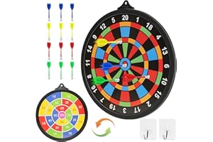 BIANGE Magnetic Dart Board w/ 12 Darts, Toys for Boys Age 8-12, Safe Indoor Outdoor Games for Kids 8-12, Teen Gifts for 6 7 8 9 10 11 12 13 14 Year Old Boys Girls