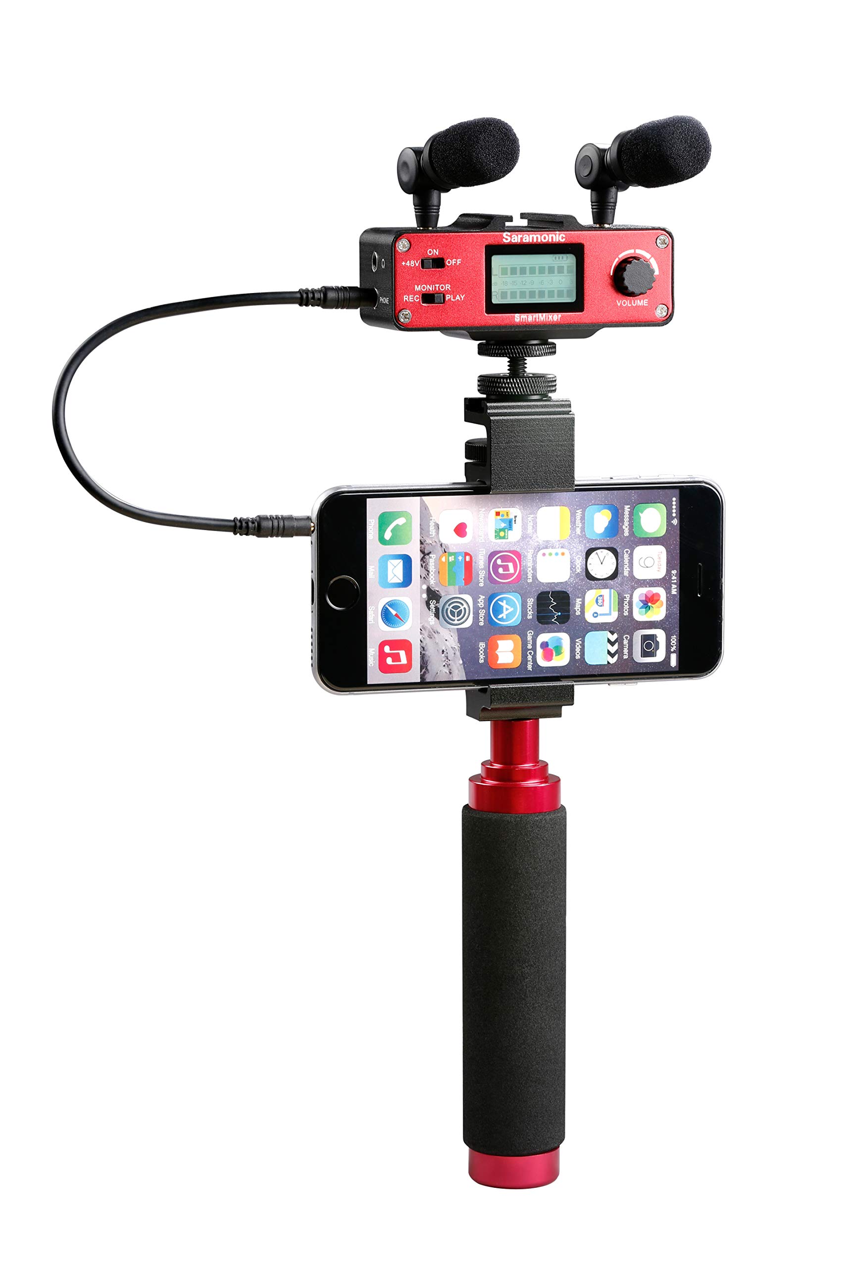 Saramonic SmartMixer Professional Recording Stereo Microphone Rig for iPhone & Android Smartphones