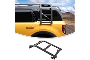 Linskip Alloy Side Ladder Compatible with 2021-2024 2025 Ford Bronco Sport, Side Window Roof Step Ladder for Bronco Sport Exterior Accessories(Driver Side)
