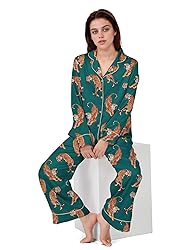SHESHOW Women Pajamas Set Long Sleeve Button Up