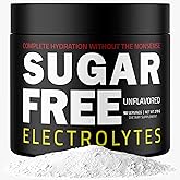 Sugar Free Electrolytes – Rapid Hydration Powder, Zero Calorie, Essential Raw Electrolytes Blend, Keto Friendly with No Sugar, Raw Electrolyte Powder (Unflavored)