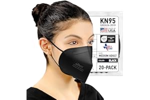 ACCUMED BNX KN95 Face Masks Made in USA (Adult Large, Adult Medium, Kids Small) (Earloop) (Model: E95/E95M/E95S)