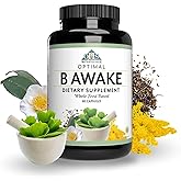 Optimal Health Systems B Awake | Super B Vitamin/Energy Blend & Whole Foods + Enzymes & Probiotics for Absorption | 90 Capsules