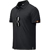 MAGCOMSEN Men's Polo Shirts Short Sleeve Dry Fit Moisture Wicking Golf Polos UPF 50+ Casual Collared T-Shirt