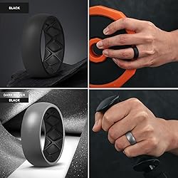 Egnaro Silicone Ring Men 1/4/5/6/7 Multipack of