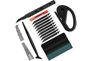 EHDIS Vinyl Wrap Tools Kit Window Tint Tools Car Glass Protective Film Installation Warpping Tools With 4 Inch Felt Edge Viny