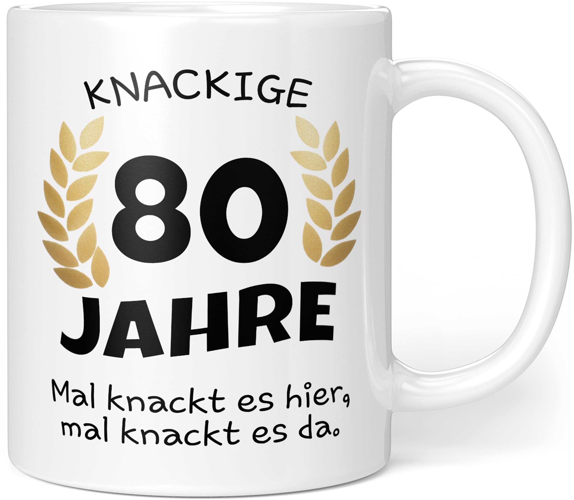 Crackige 80th Birthday Gift for 80th Birthday Mug with Funny Saying Gift Ideas (80th Birthday)