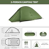 Naturehike Cloud Up 2 Tent 2 Person Lightweight Windproof Waterproof Dome Pro view 2