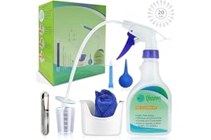 QISXROVY Ear Wax Removal Kit,Ear Irrigation Kit-Ear Cleaning Kit-Complete Ear Irrigation Flushing System w/Otoscope,Easy to Operate Ear Lavage Kit,Safe and Effective to Ear Flush Kit for adults of All Ages (flat bottle-new)