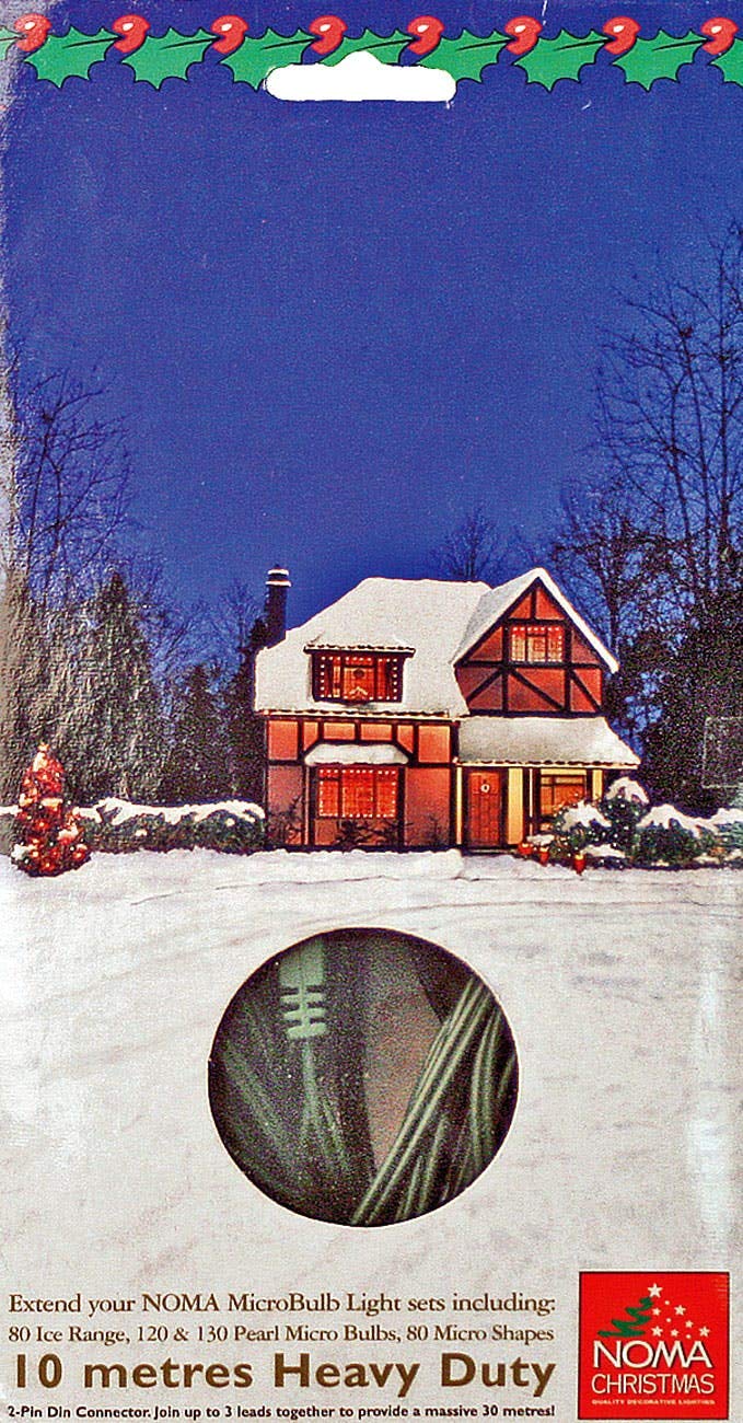 Noma 10m XT4 Extension Cable - Dark Green - Low Voltage : 1028G