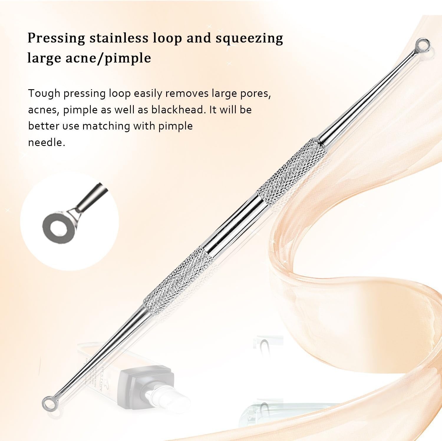 LIVIVO 5pc Blackhead Remover Kit, Safe and Effective for Extracting Blackheads Whiteheads, Comedones, Acne, Pimples, Spots - Image 5