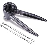 Hiware Pecan Nut Cracker and 2 Picks, Walnut Plier Opener Tool with Non-slip Handle