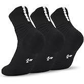 Dingcooler Basketball Socks for Men & Boys, Cushioned Athletic Sports Crew Socks for Youth Adult