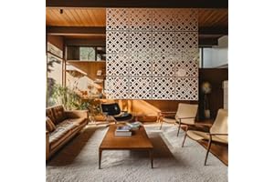 Stepstall 12 Pcs PVC Hanging Room Divider,Thick Decorative Flower Design Room Divider Partitions Panel Screen for Decorating 