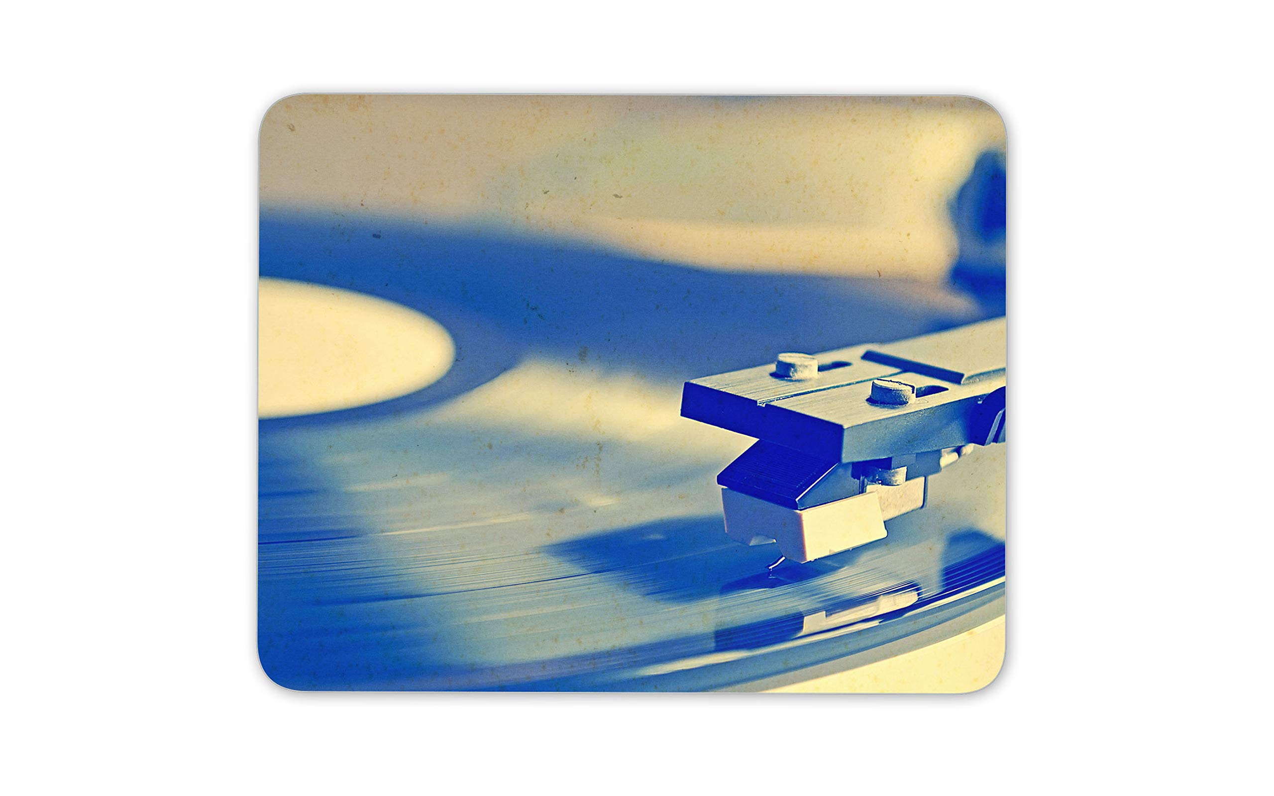 Retro Record Player Mouse Mat Pad - Vinyl Music 50's 60's Computer #14191