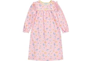 Dreamwave Girls Granny Gown Nightgown, Toddler to Big Kid, Soft, Comfortable, Adorable Pajamas For Girls