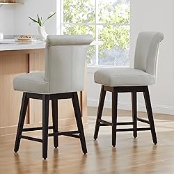 CHITA 26 Inch Counter Height Swivel Bar Stools Set