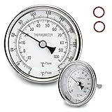 Dial Thermometer, Stainless Steel Thermometer for