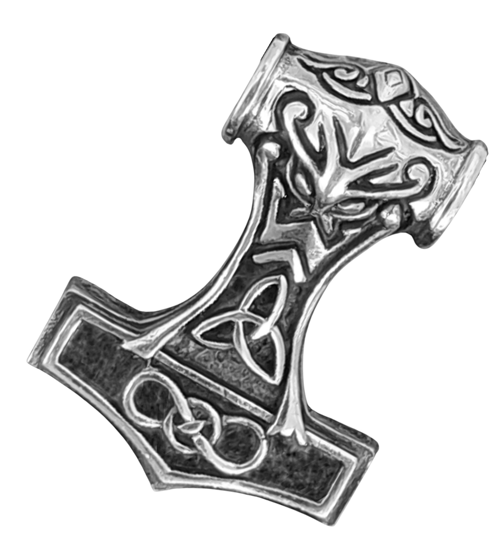 Kiss of Leather Thor's Hammer Pendant 925 Sterling Silver No. 244