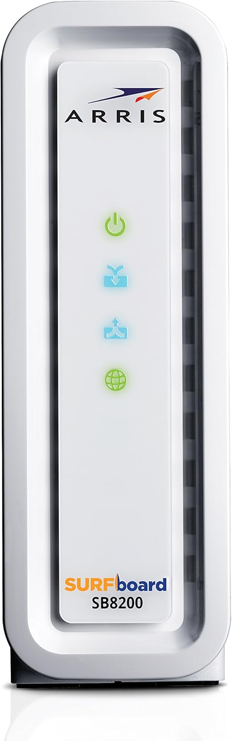 ARRIS SURFboard SB8200 DOCSIS 3.1 Gigabit Cable Modem, Approved for Cox, Xfinity, Spectrum & others: Computers & Accessories