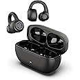 JLab Flex Open Earbuds, Clip-on Cuff Design, Wireless Open-Ear Audio Freedom Effortless Fit, Safe Listening, Bluetooth Multip
