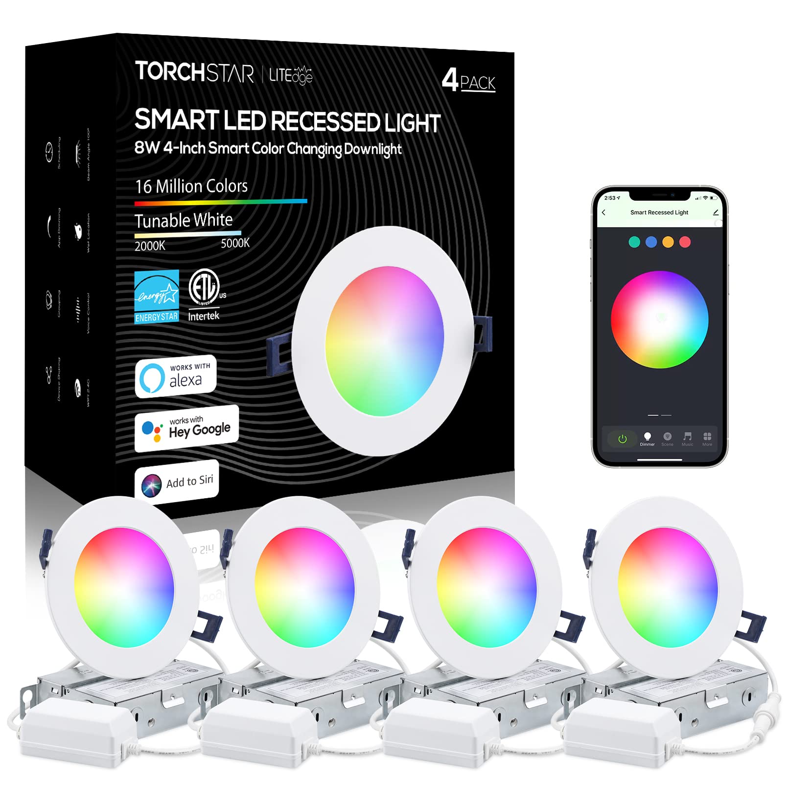 A closer look at Voice Assistant Recessed Lighting