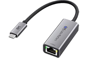 Cable Matters USB C to 2.5Gb Ethernet Adapter, 2.5 Gigabit Network Speed, USB C to Ethernet Adapter Compatible with USB4, Thunderbolt 4/5, Plug & Play for MacBook, Laptop, and USBC Devices