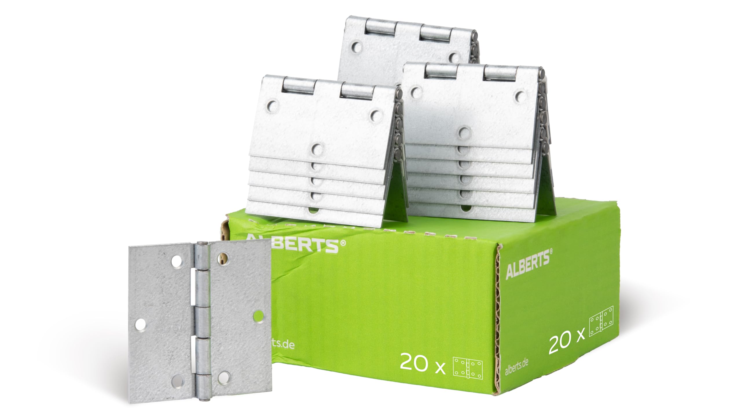 Hinge Rectangular 70 x 69,5 mm / 20 STK. Oberflaeche: galvanisch Gelb verzinkt