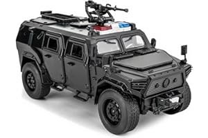 1:18 Tactical Alloy Off-Road Vehicle Model with Opening Doors, Sound & Light FX for Collectors