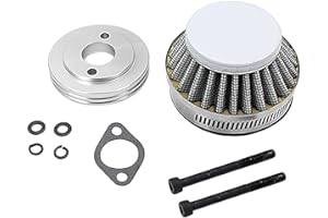 FLMLF Air filter Set for 1/5 RC Hpi Baja Rovan King Motor 5B 5T 5SC Losi 5ive T FG GoPed (Gray metal)