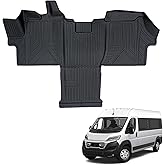 Kingna Floor Mats Compatible with 2018-2026 Dodge Ram Promaster 1500 2500 3500 TPE All Weather Guard Protector Floor Liner for 2025 Ram Promaster Accessories