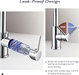 Peppermint Kitchen Taps Mixer Pull Out Spray 360° Swivel Chrome 1 Hole view 5