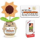 Gzdiyty Gifts for Mom from Daughter, Cute Mom Grandma Nana Mama Gifts, You are My Sunshine Handmade Sunflower Crochet, Christmas Mothers Day Birthday Gifts for Moms from Son