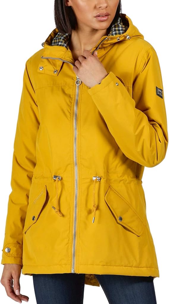 Regatta Womens Brigid Waterproof Insulated Hooded Jacket Mustard Seed Amazon.co.uk Clothing